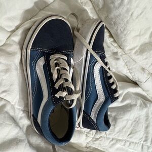 Vans Blue and White Old Skool Sneakers